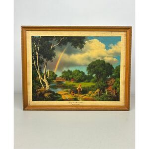 Vintage Days To Remember Paul Detlefsen Mid Century Americana Framed Print 18X14